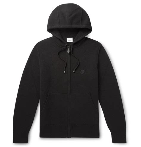 burberry casper hoodie|Cashmere Blend Zip Hoodie in Black .